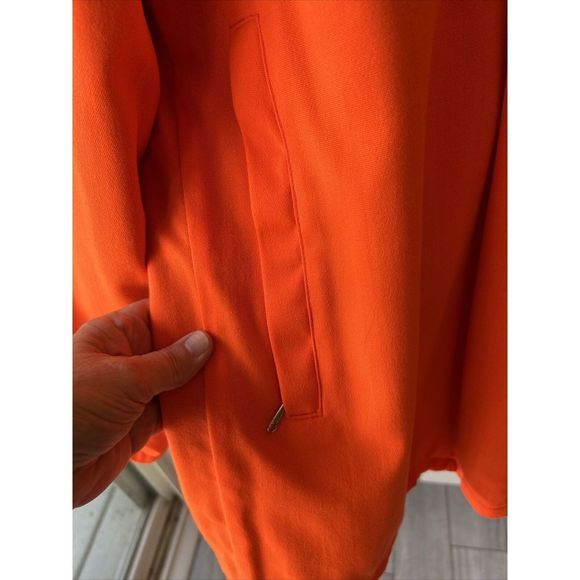 Vtg WOOLRICH Reversible Buffalo Plaid Mackinaw Orange Hunting Vest/Jacket M/L - Picture 8 of 10